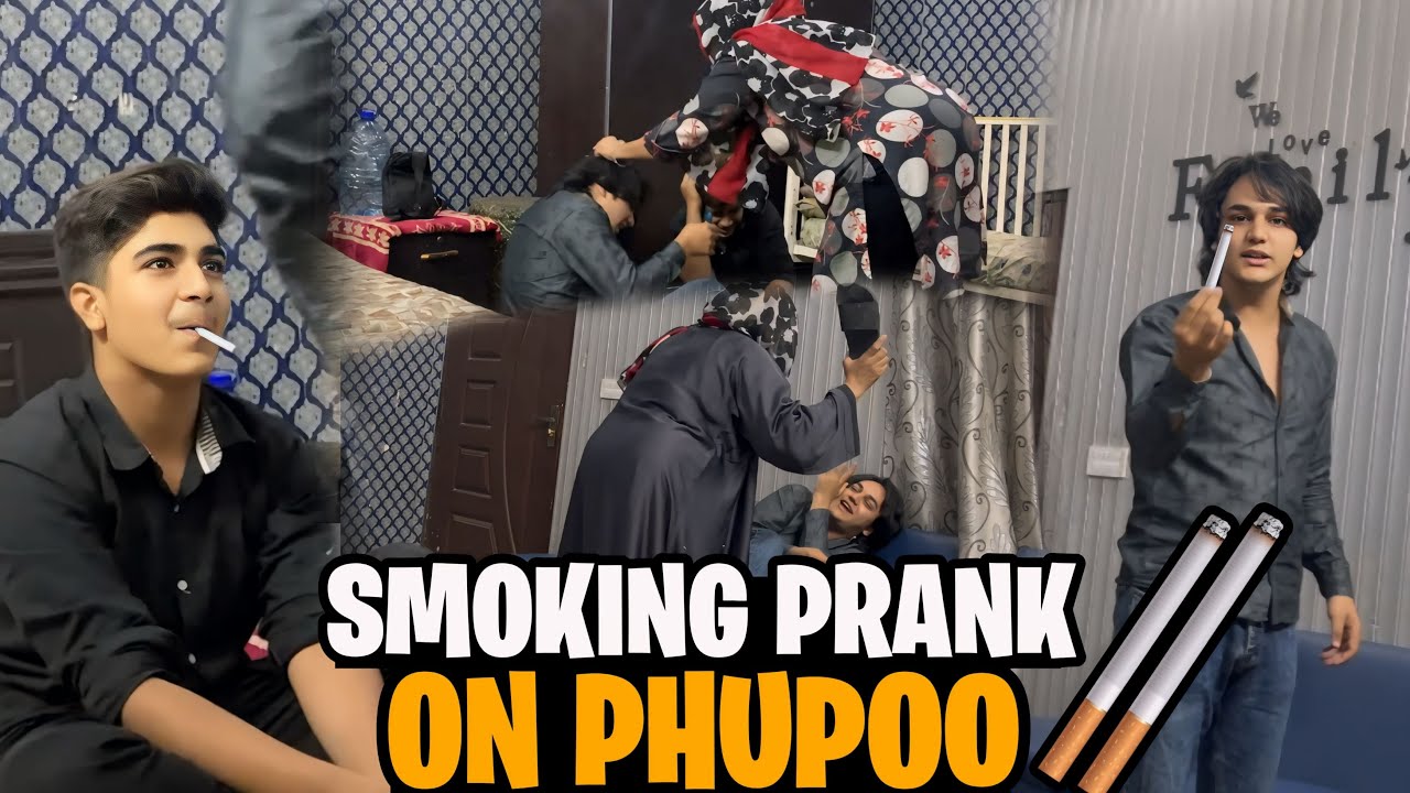 SMOKING PRANK ON PHUPPO GONE WRONG // PHUPPO BEHOSH HOGAI