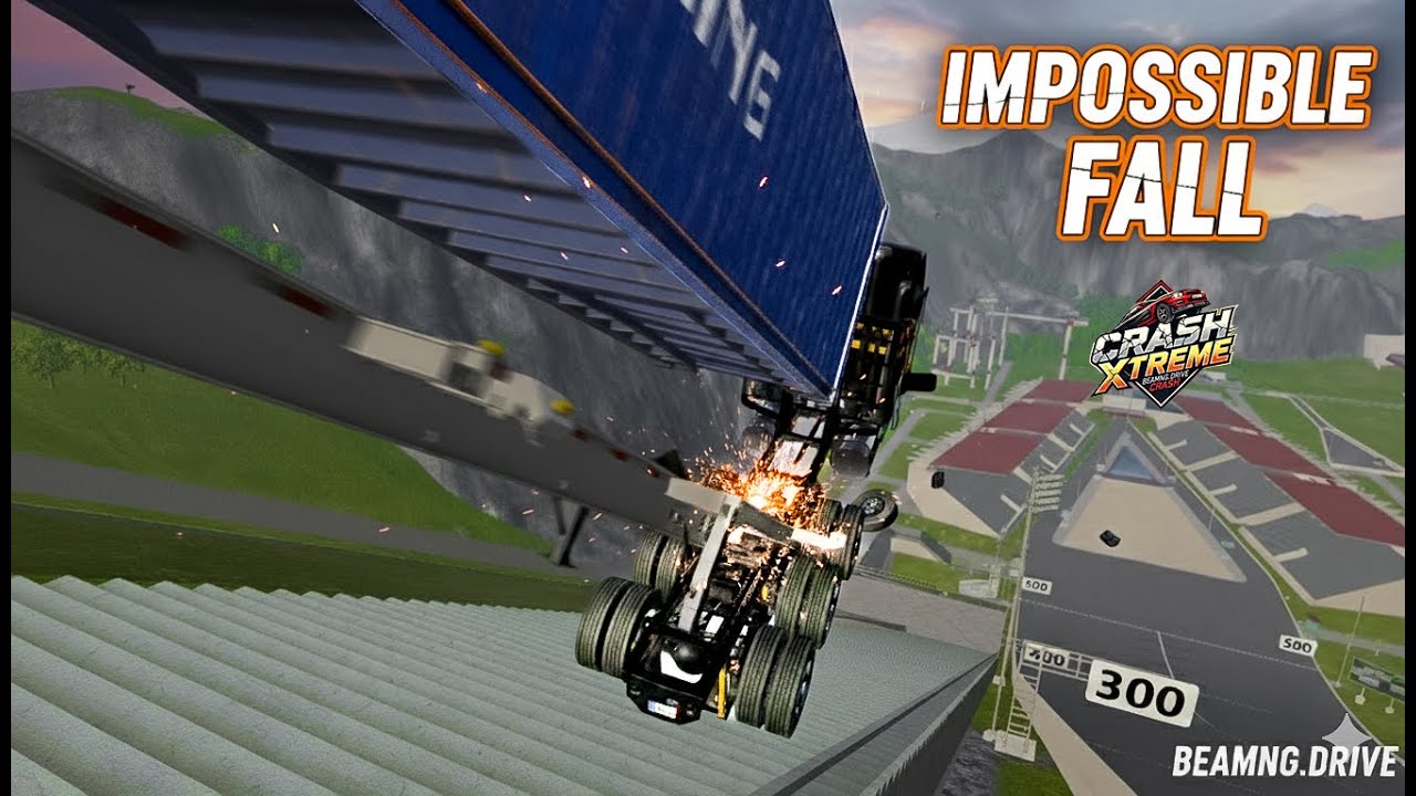 🚗 BeamNG.drive Impossible Fall Challenge | Extreme Car Crashes & Survival Test