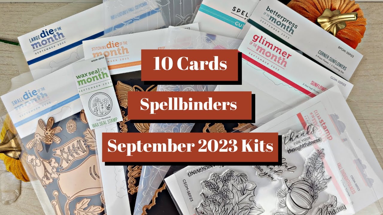 10 Cards with Spellbinders September 2023 Kits