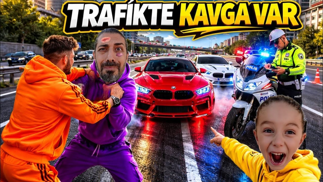 ALİ NECATİ TRAFİKTE MAHSUR KALDIK.BABANIN GÖZLERİ MORARMIŞ.EYVAH KAVGA VAR#alinecati 