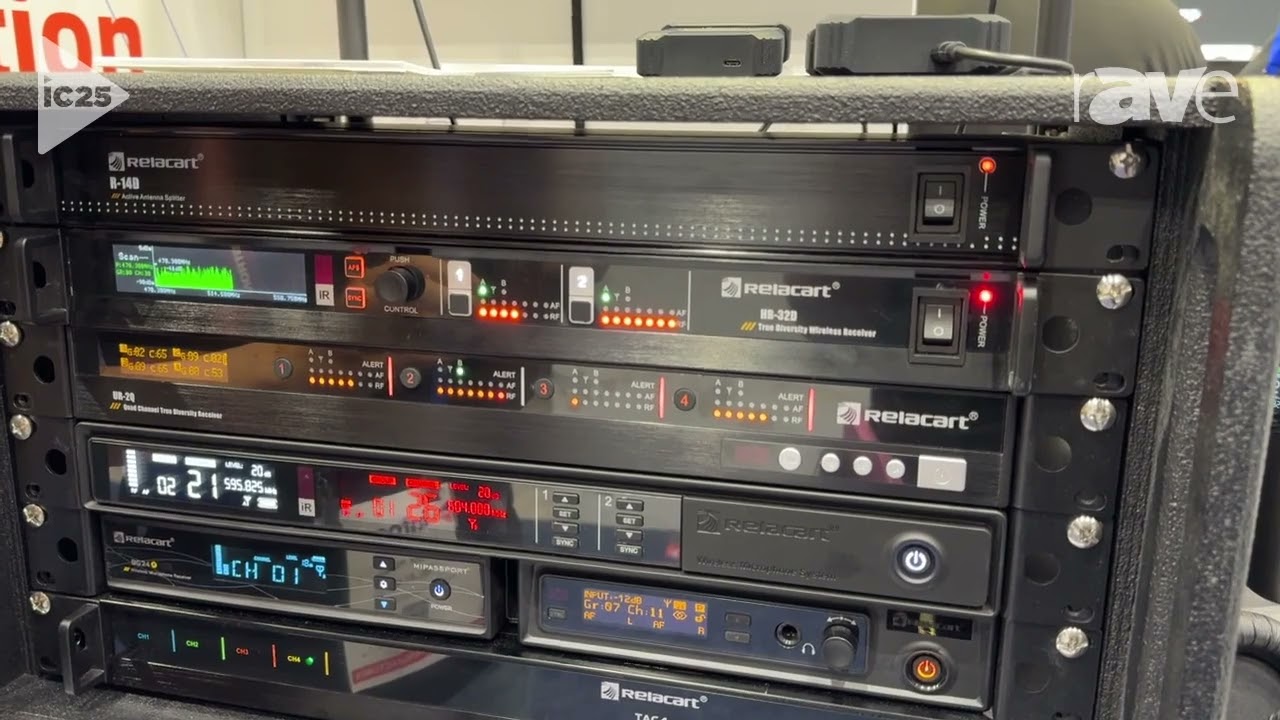 InfoComm 2025: Relacart Explains HR-32D Dual Channel Wireless Microphone with Built in DSP