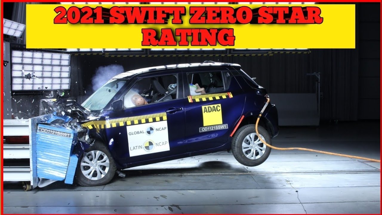 MARUTI SUZUKI SWIFT 2021 CRASH TEST RATING | 2021 SCORED ZERO STARS