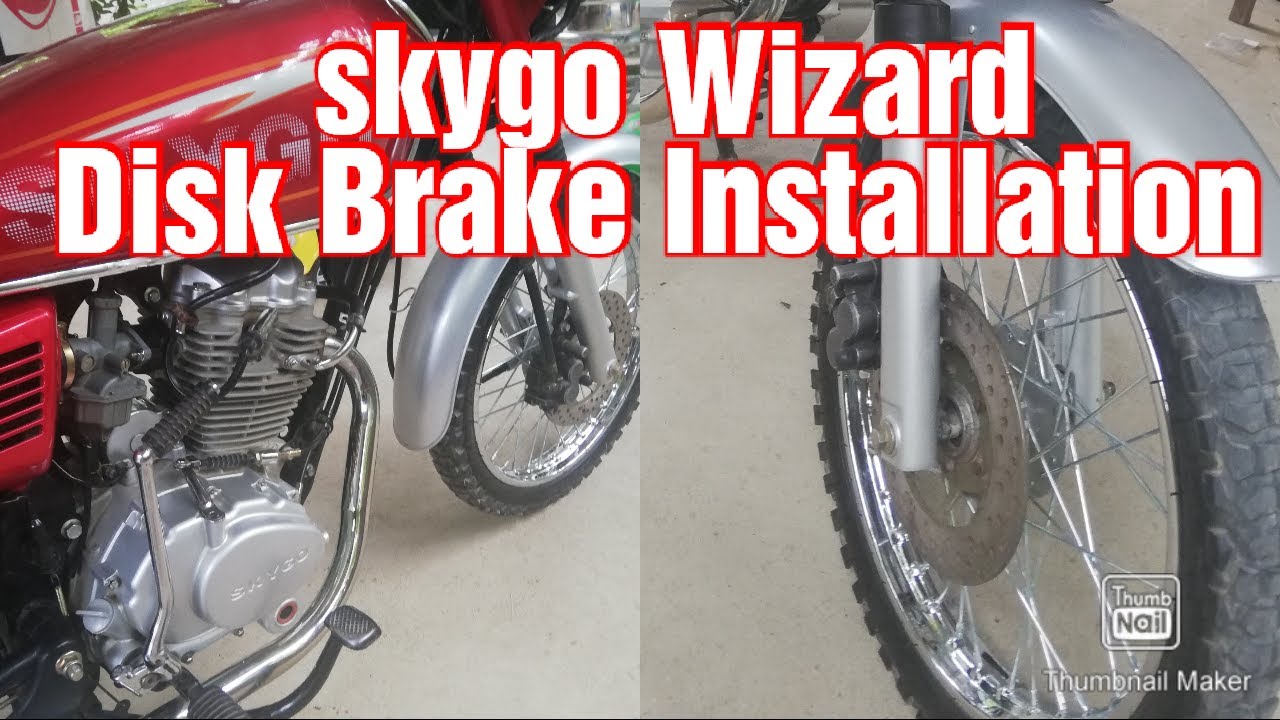 Disk Brake Installation Skygo Wizard 125