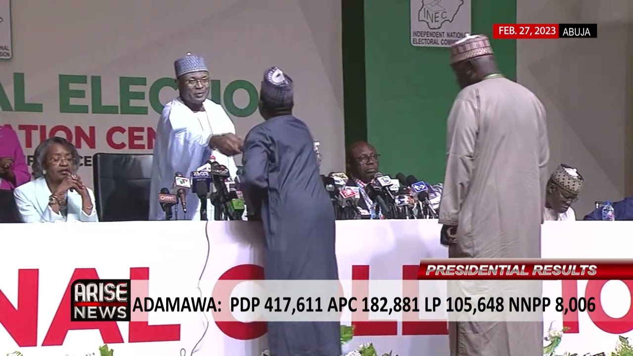 NATIONAL COLLATION OF ELECTION RESULTS JIGAWA, ADAMAWA & KATSINA RESULTS