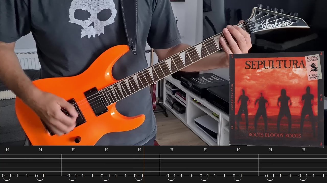 Sepultura - Roots Bloody Roots (Guitar Cover + Screentabs)