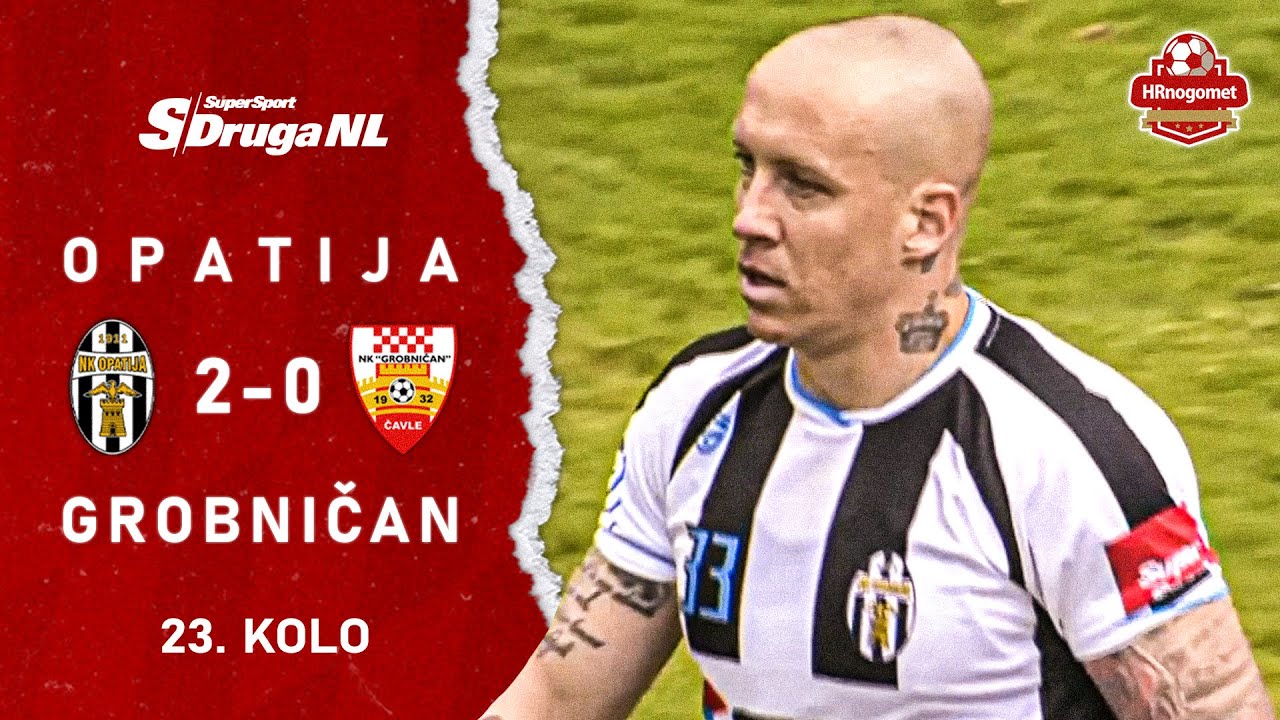 Sažetak: NK Opatija 2-0 NK Grobničan (23. kolo SuperSport 2. NL)