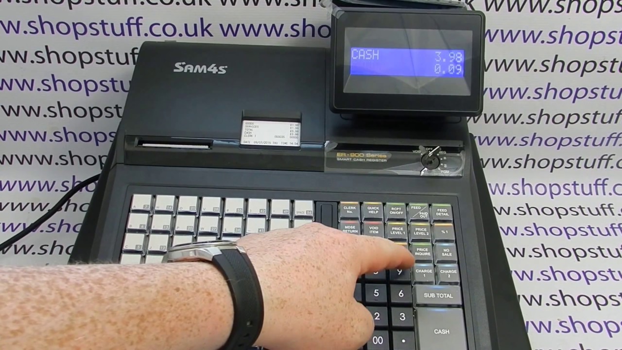 Sam4S ER-900 / ER-945: How To Process A Basic Open PLU Sale