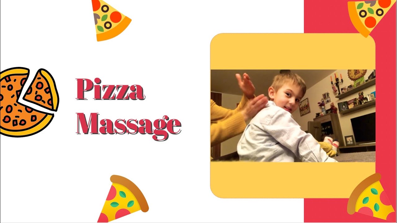 Pizza massage // Пица Масажа // Technique for relaxing & calming children // Demian & Tanja