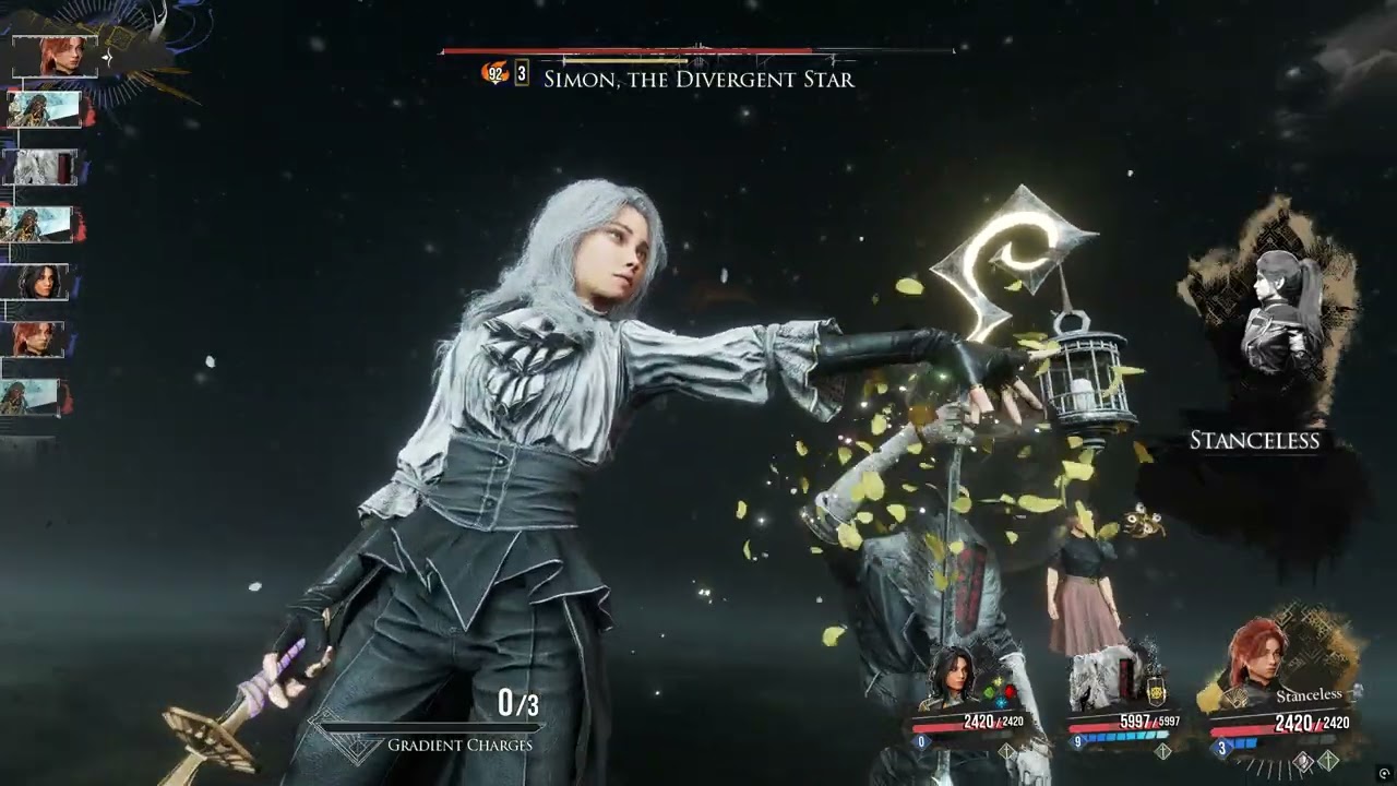 Clair Obscur Expedition 33 Simon, the divergent star (Expert, All parry, No damage)