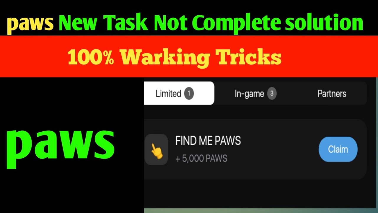 paws mystery quest  | Paws New Task Not Complete | Find Me Paws Task Not Complete
