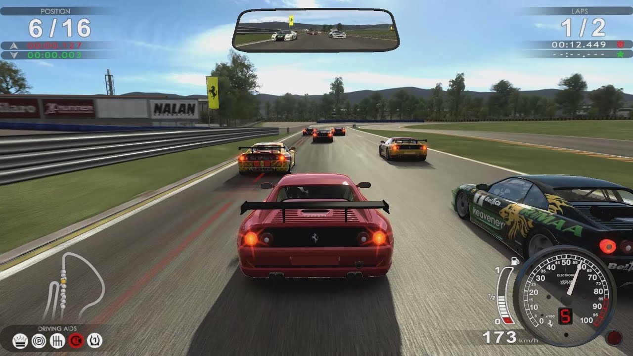 Test Drive Ferrari Racing Legends - F355 Battle at Fiorano Test Track + Full car and track list
