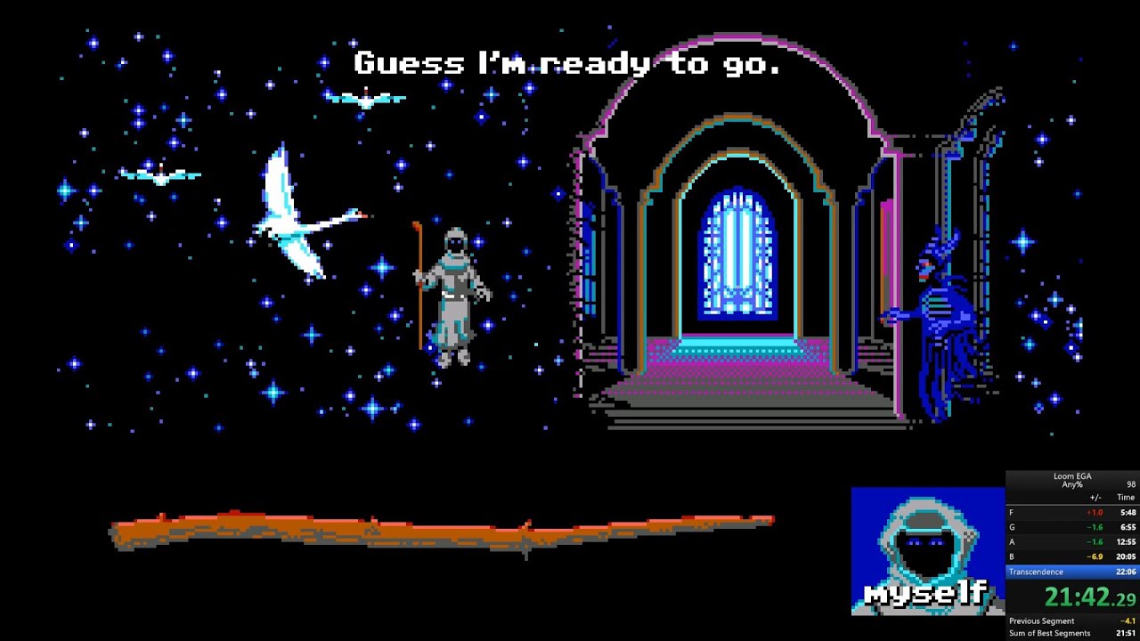 Loom Speedrun Any% EGA 21:46 (Current WR)