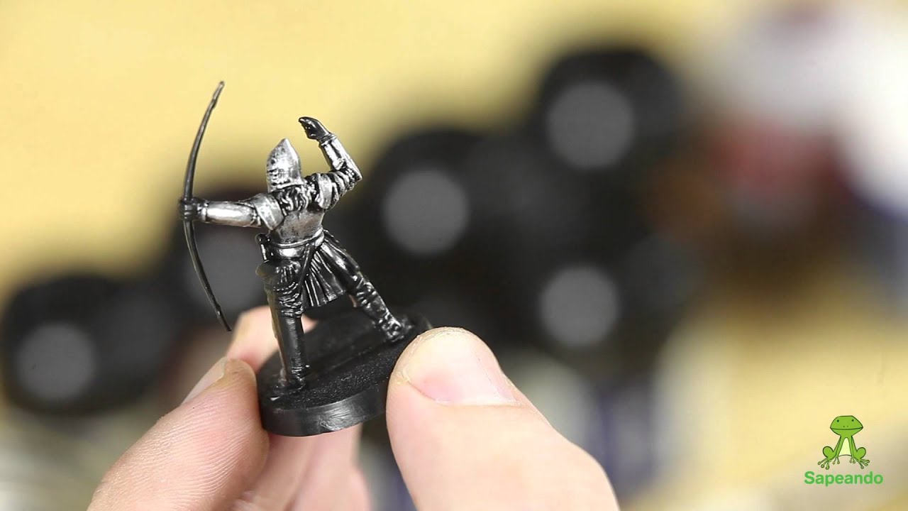 Pintado de una miniatura (Arquero gondoriano)