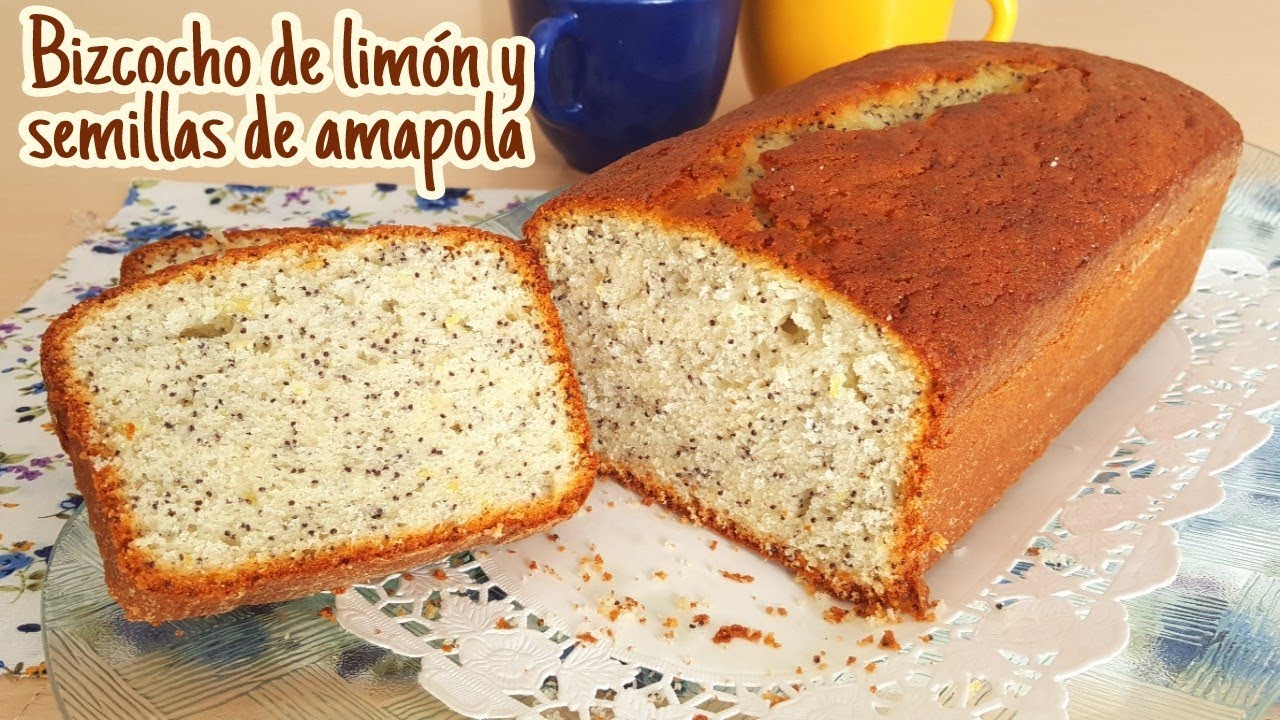 Bizcocho de limón y semillas de amapola | Mi tarta preferida