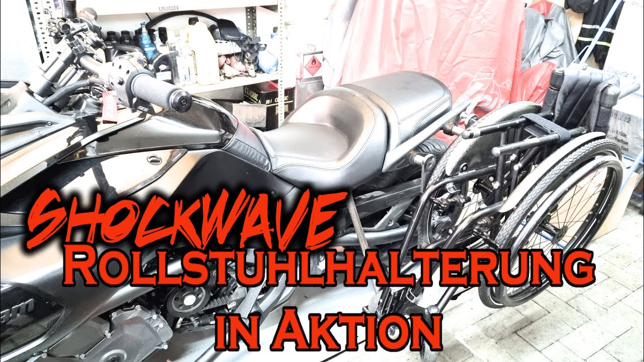how a foldable wheelchair attaches onto my Can-AM Spyder F3-S