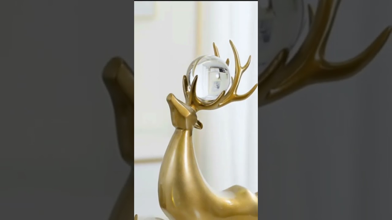 Modern Luxury Gold Deers 