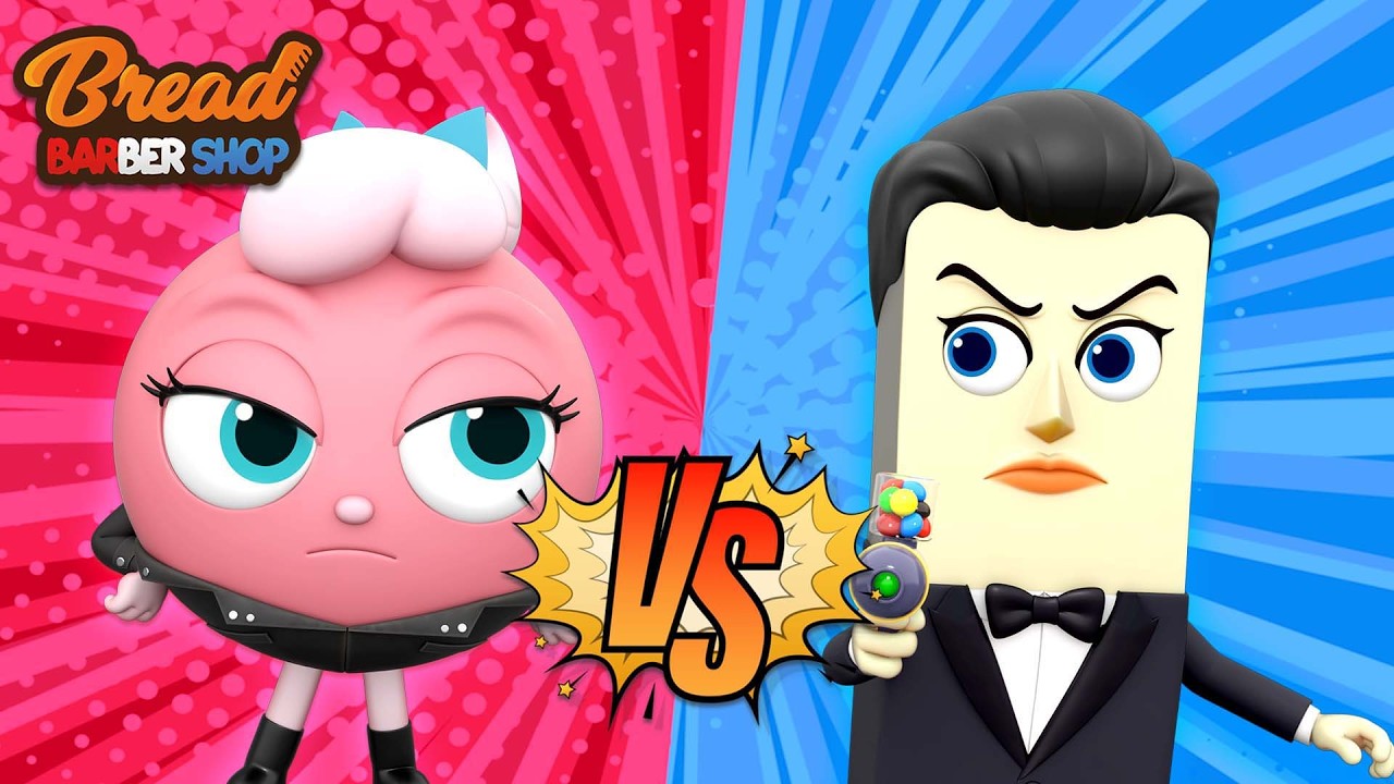 BreadBarbershop | Macaron vs Butter |  english/animation/dessert/cartoon