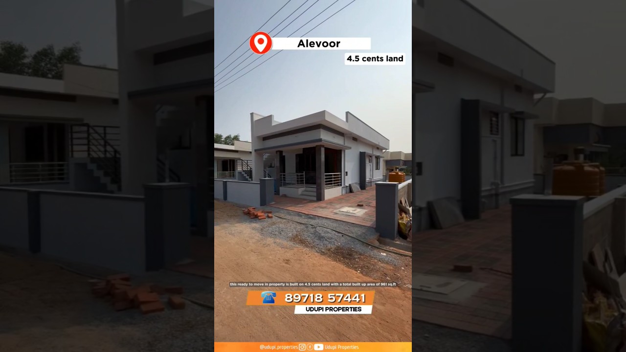 2bhk brand new house for sale at #alevoor  at just 52 Lakhs negotiable #udupi #manipal