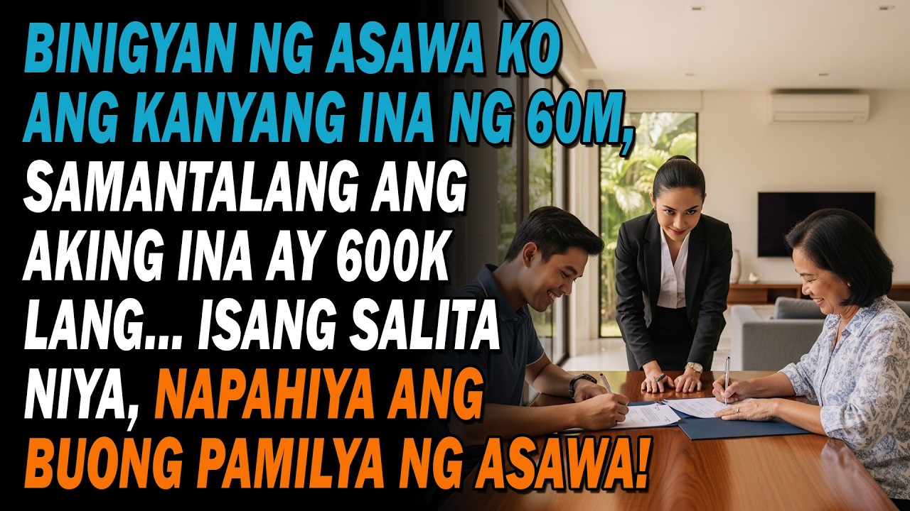 💥 Asawa Nagregalo Ng ₱60m Sa Ina, Sa Aking Ina ₱600k Lang… Ang Sabi Niya, Lahat Napatigil! 😱