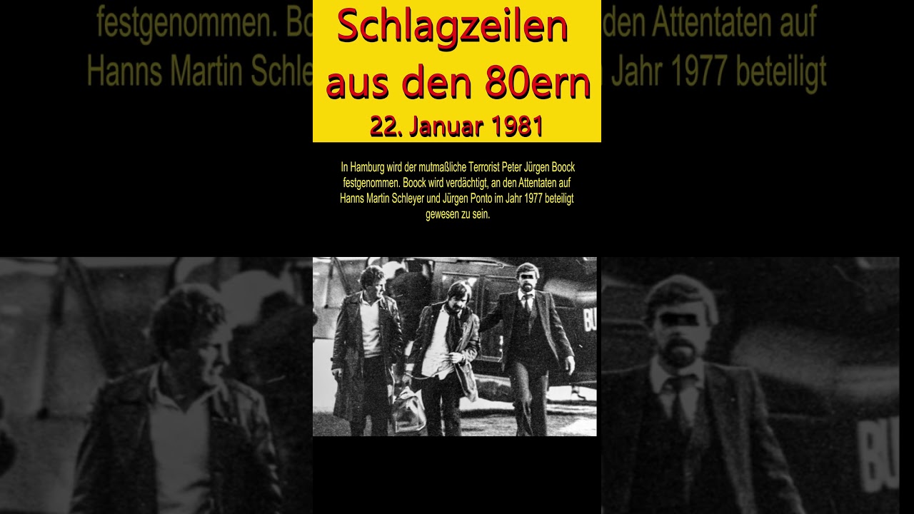 Schlagzeilen aus den 80ern 22. Januar 1981