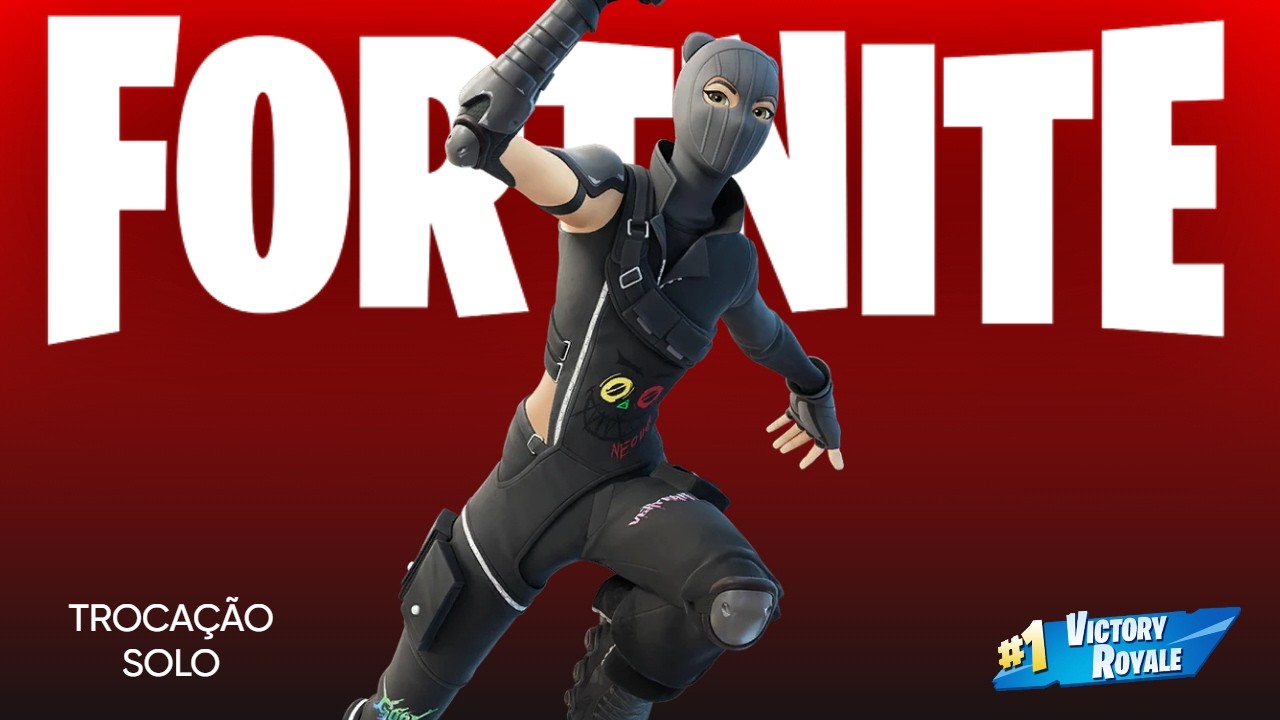 FORTNITE TROCAÇÃO SOLO - MELHORES MOMENTOS DA PARTIDA