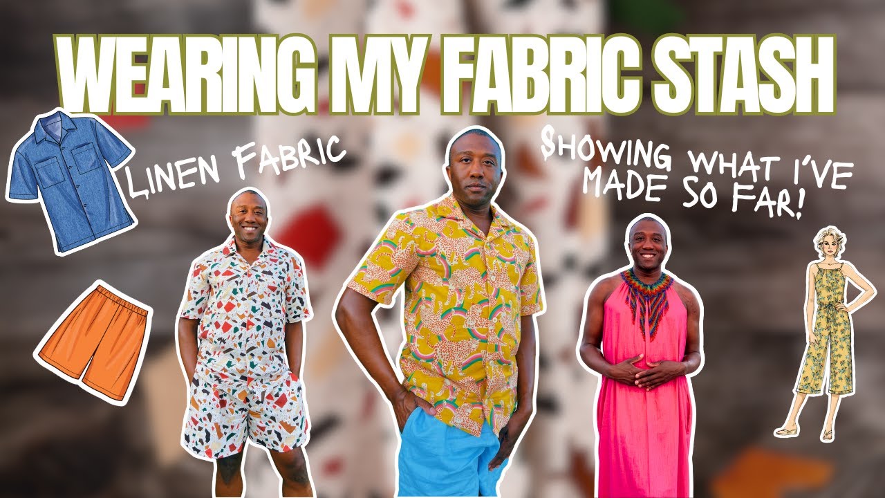 Sewing My Linen Stash | Handmade Wardrobe Try-On & Fabric Collection