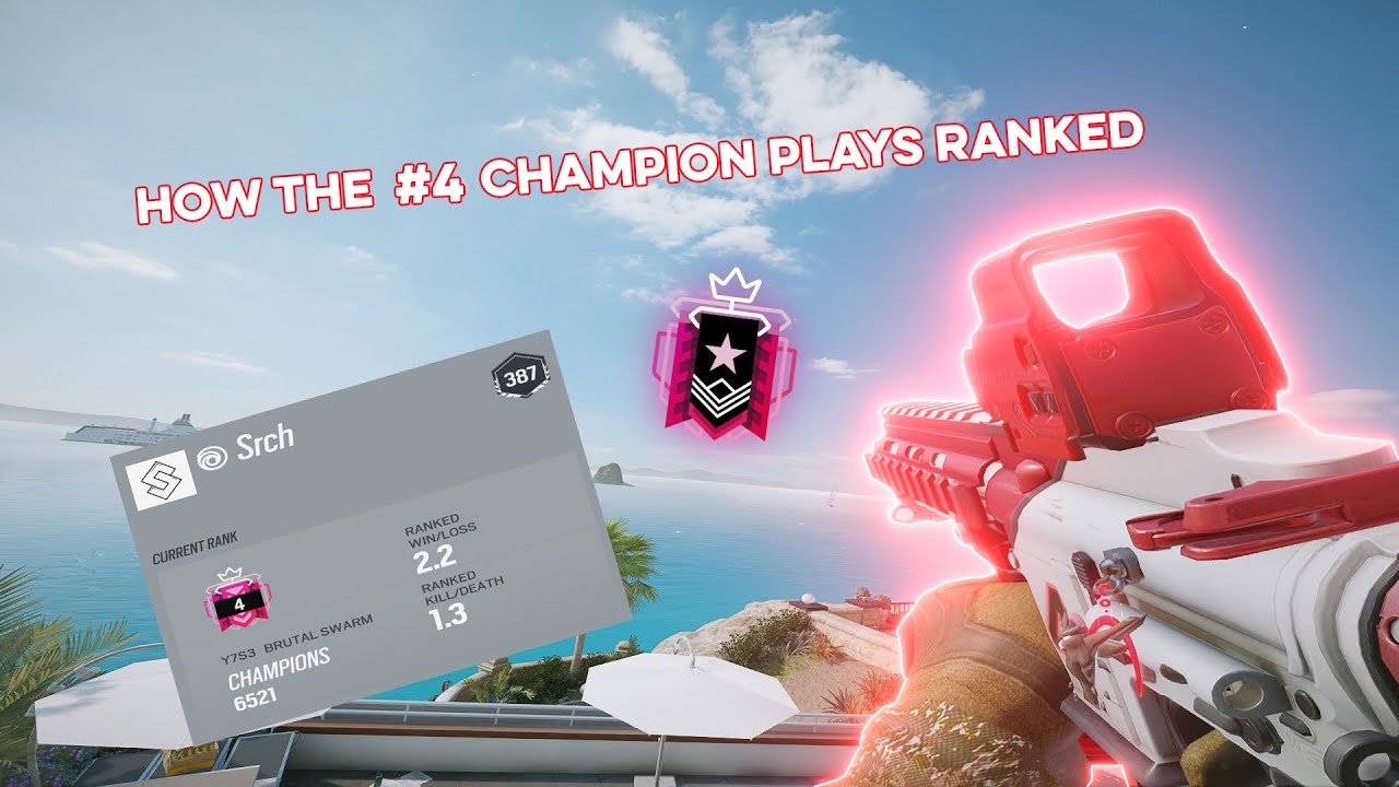 How THE # 4 CHAMPION PLAYS RANKED Ranked Highlights - Rainbow Six Siege