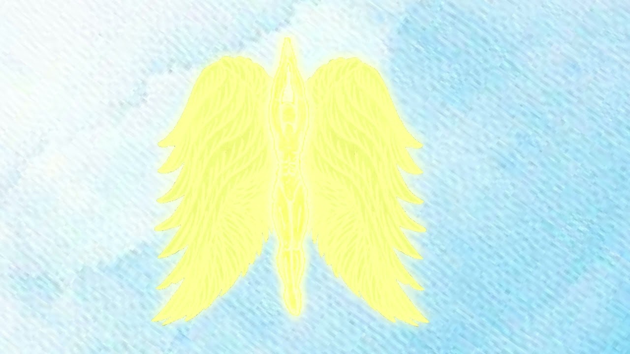 The angelic alignment symbol Yoranthium Trading Card Game by Mark P. Bromley art author artist