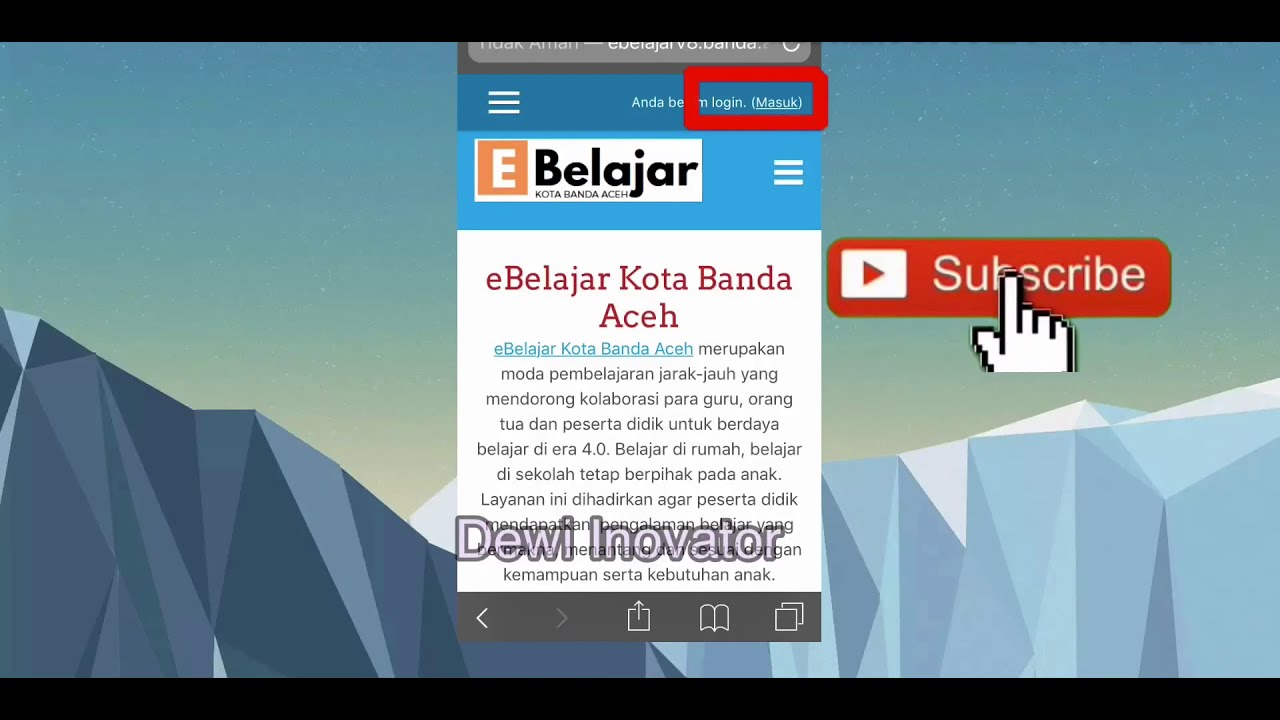 Tutorial Cara Mudah Login Ke E Belajar Sebagai Siswa