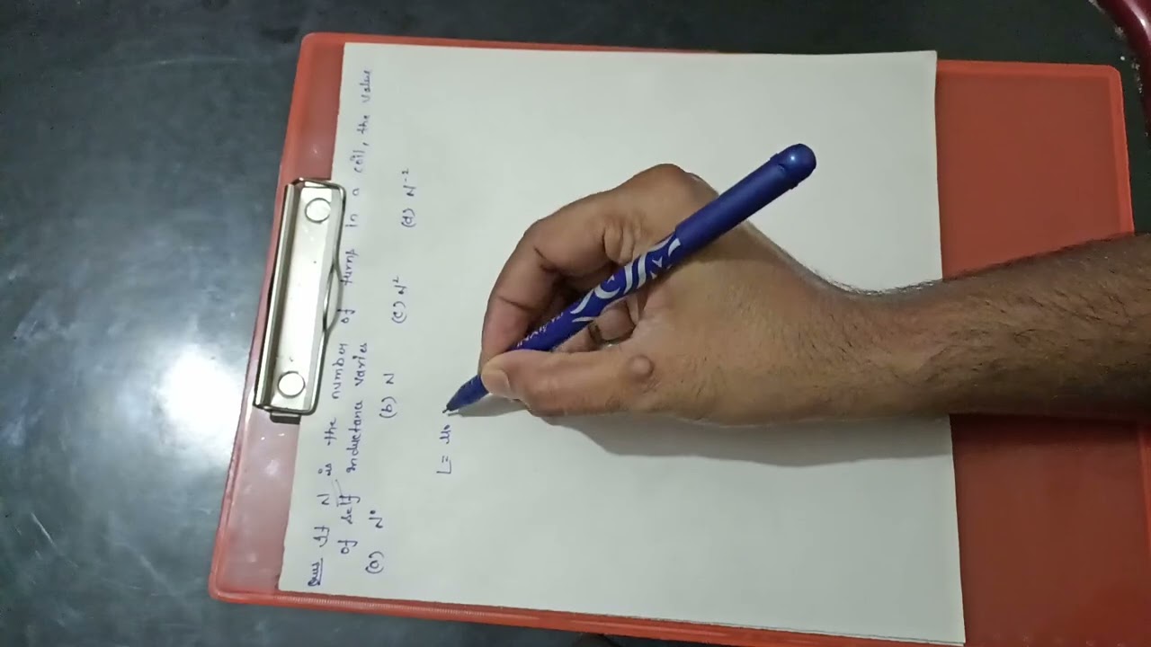 Numerical on self inductance TGT 2001