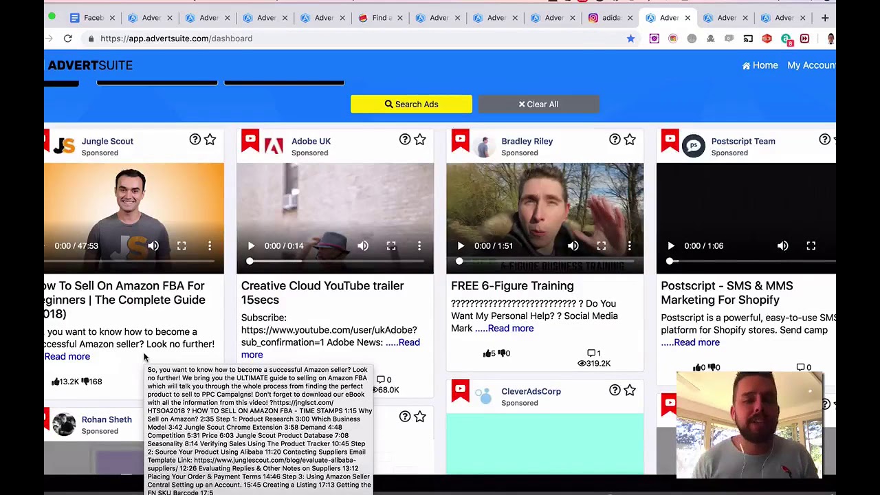 Advertsuite Review - To instantly spy on every single live Facebook ad out there