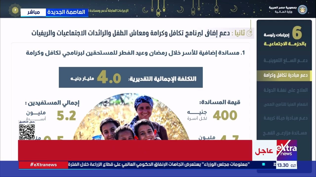 مؤتمر صحفي لرئيس الوزراء لاستعراض تفاصيل حزمة الحماية الاجتماعية التى وجه بها الرئيس السيسي