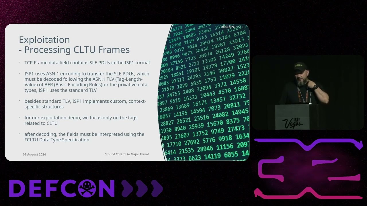 DEF CON 32 - Ground Control to Major Threat Hacking the Space Link Extension Protocol - Andrzej Olch