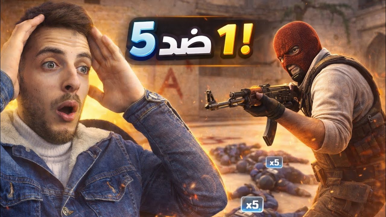 1 ضد 5… التيم طلع وتركني أموت بآخر راوند! 😡💀