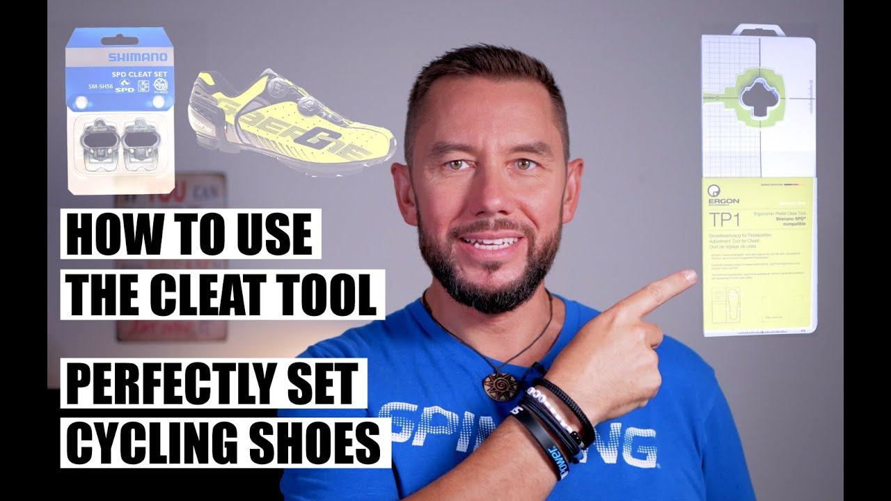 How to set cycling shoe cleats using a pedal cleat tool - Cycling shoes cleat position