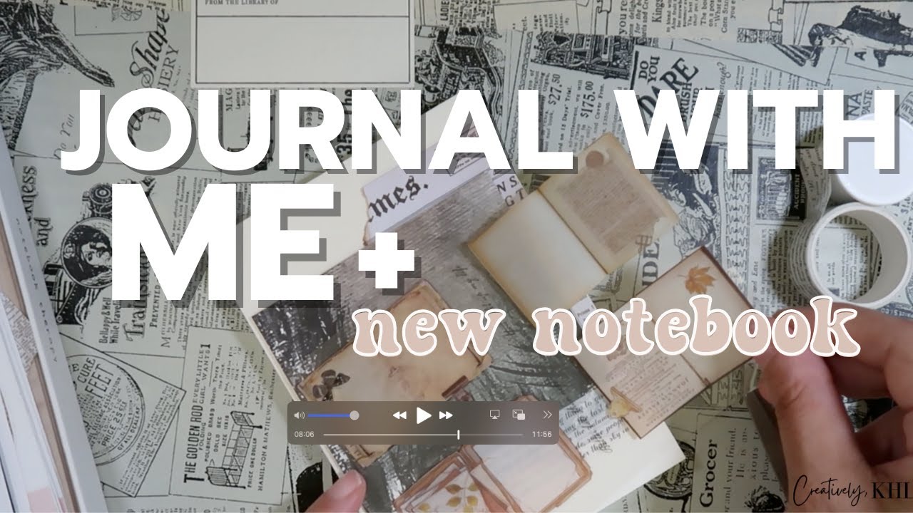 Journal With Me (Decorate my new notebook)