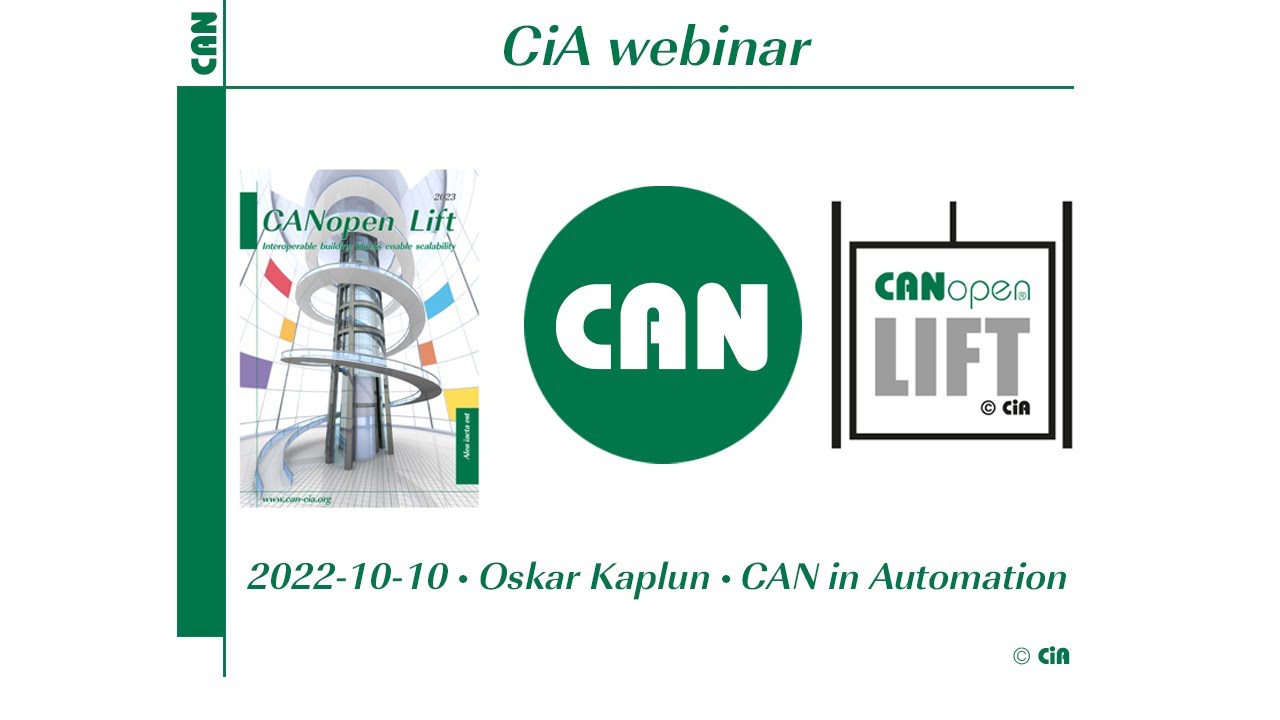 CANopen Lift webinar &ndash; 2023-10-10 (O. Kaplun, CiA)