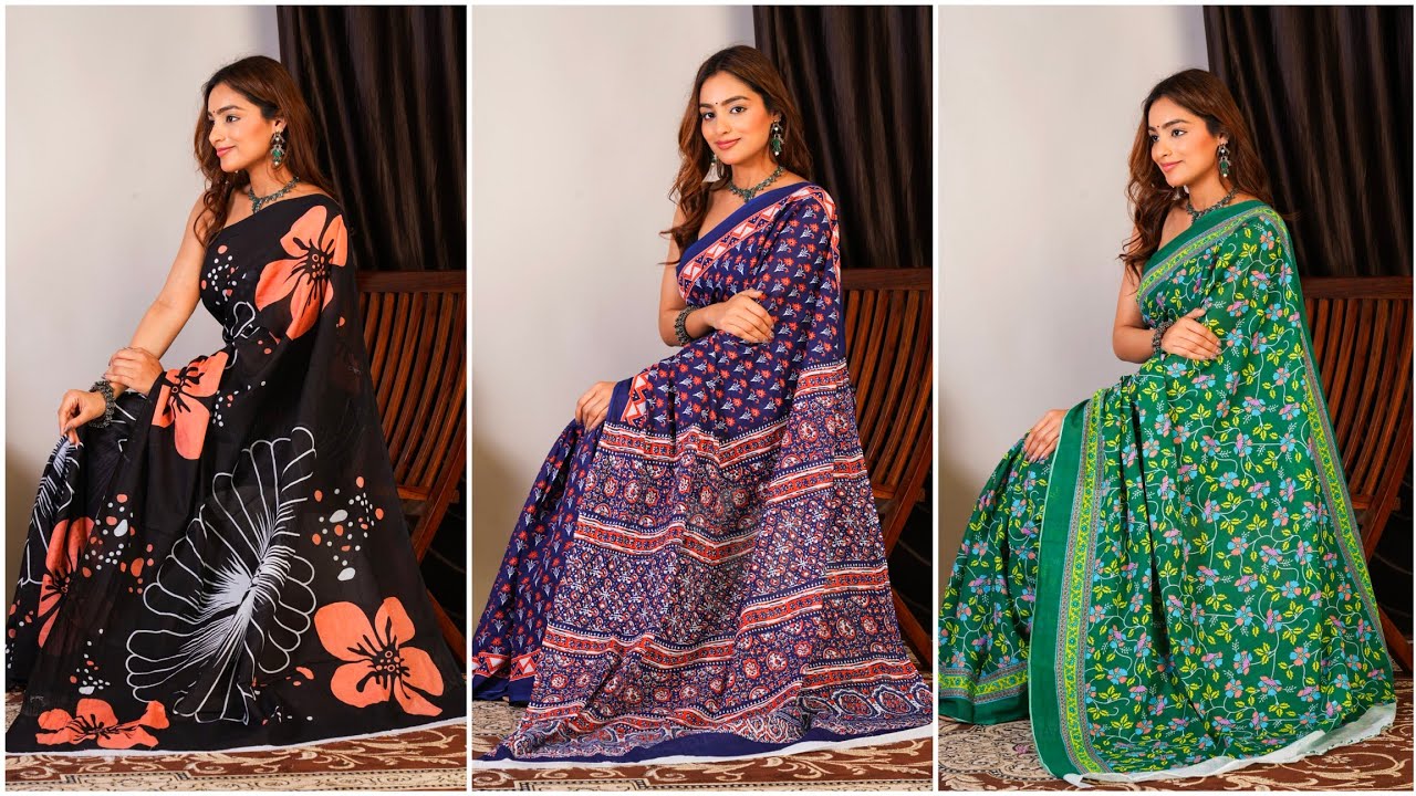 Soft Cotton Mulmul Saree | Pure Mulmul Cotton Saree #shopnow