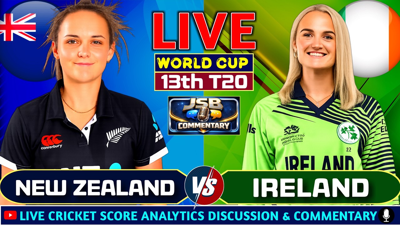 New Zealand Women vs Ireland Women | NZ W vs IRE W 2nd T20 Match | Live Cricket Score & Commentary