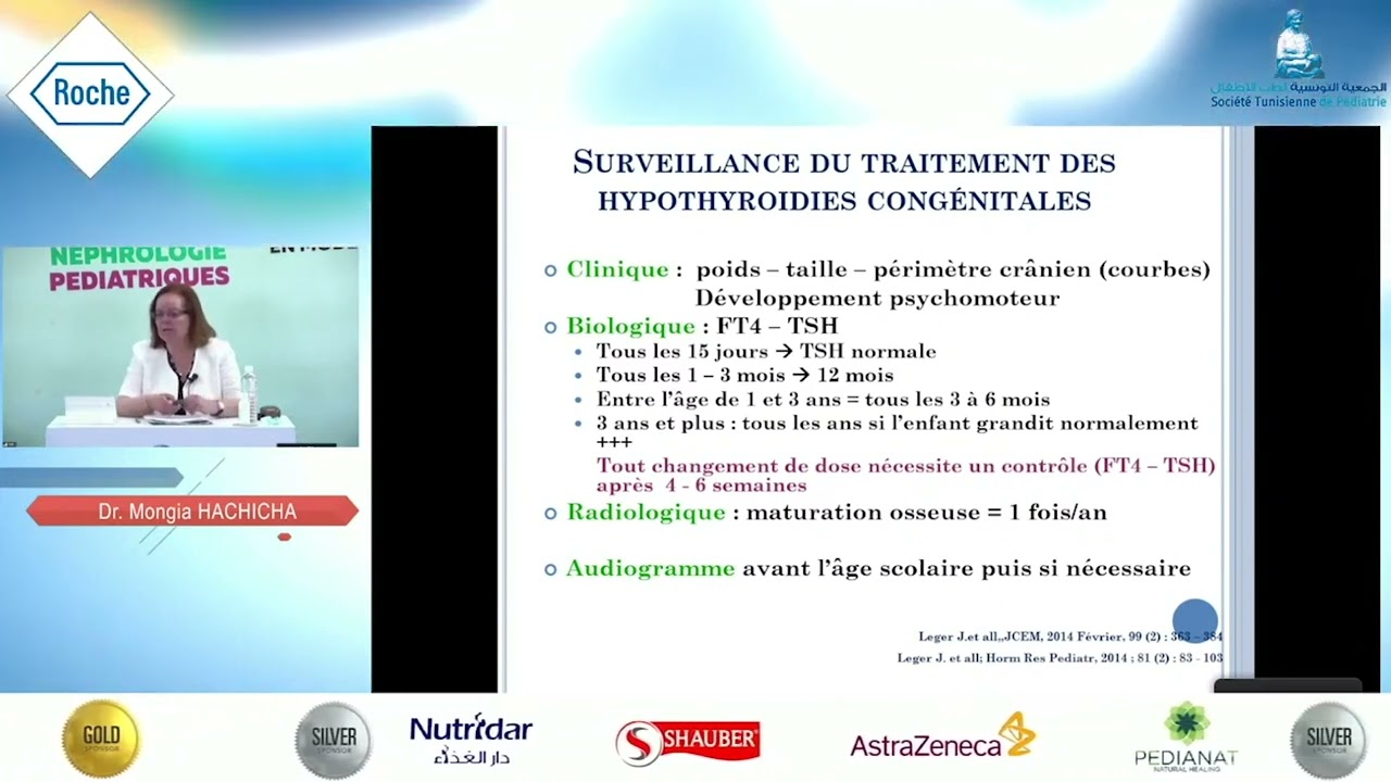 Traitement & surveillance des hypothyroidies congénitales-PrHachicha-Société Tunisienne de pédiatrie