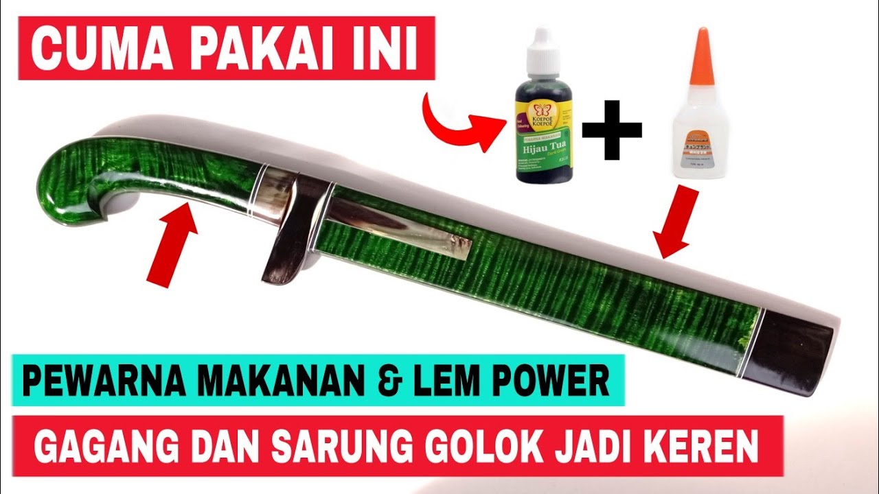 GOLOK CANTIK❗MEWARNAI GAGANG DAN SARUNG GOLOK @bangsyam22