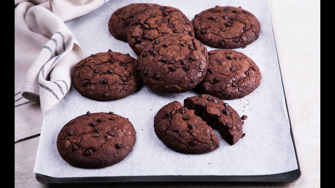 ดับเบิลช็อกโกแลตฟัดจ์ Double Chocolate Fudge Cookies : พลพรรคนักปรุง