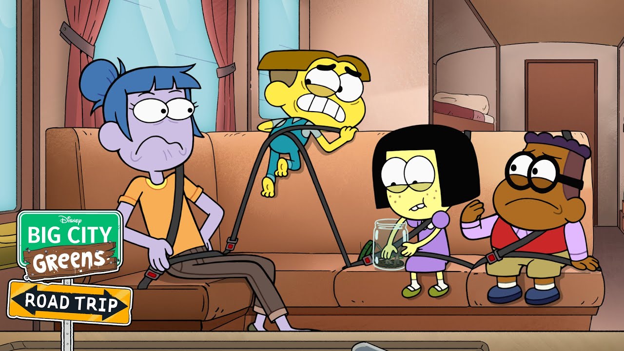 The Greens Have a Breath-Holding Contest! 😵&zwj;💫| Big City Greens: Road Trip |@disneychannelanimation