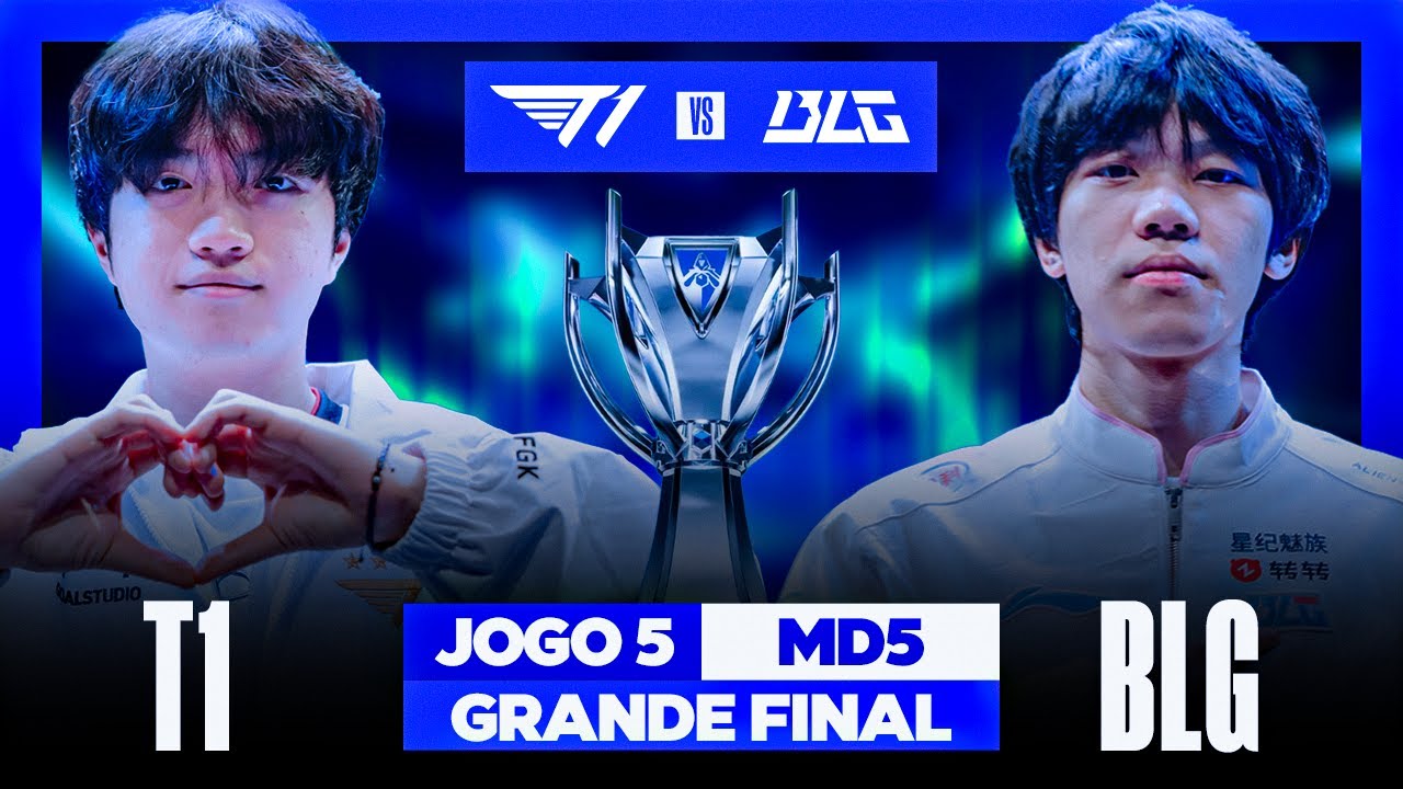 T1 x BLG | Jogo 5 - MD5 | Final | Worlds 2024 | Ilha das Lendas