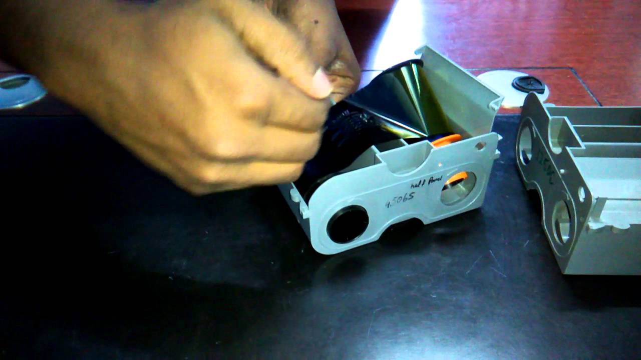 How to change ribbon on Fargo DTC1250e ID Direct-To-Card Printer & Encoder