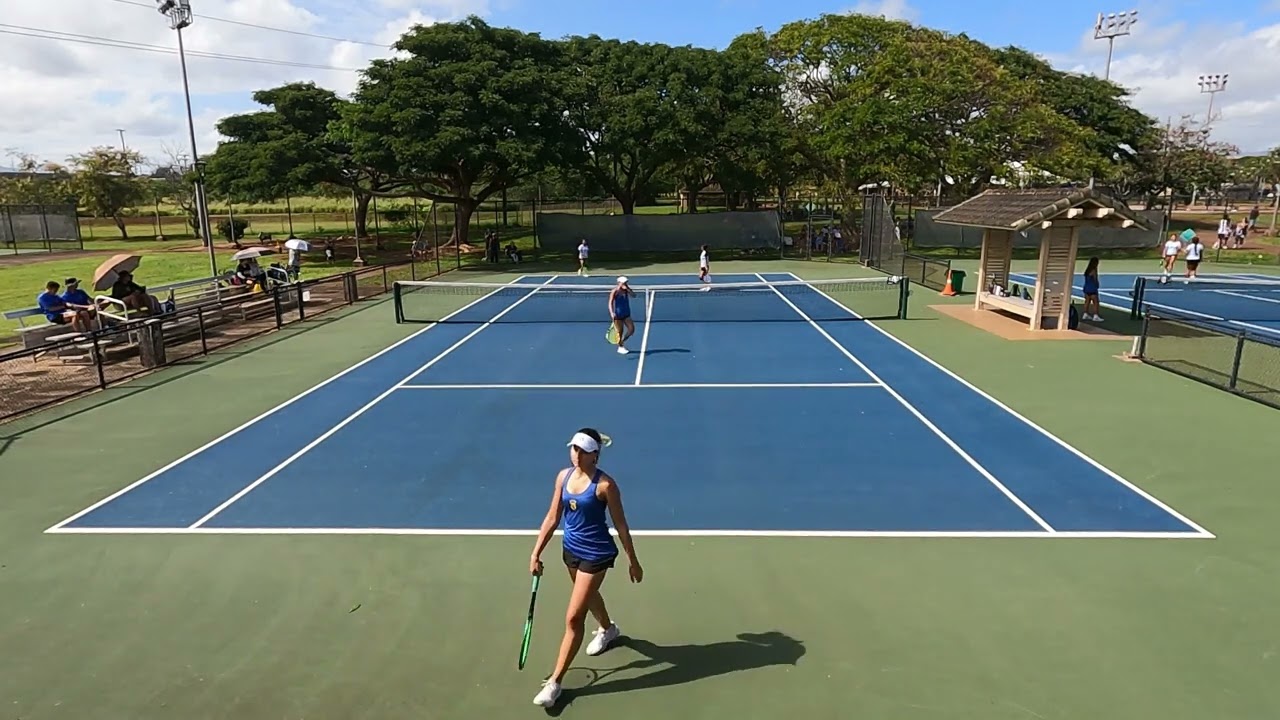 Kaiser HS Varsity Tennis: Ana-Olivia v Mililani, OIA Championship, 4-13-24