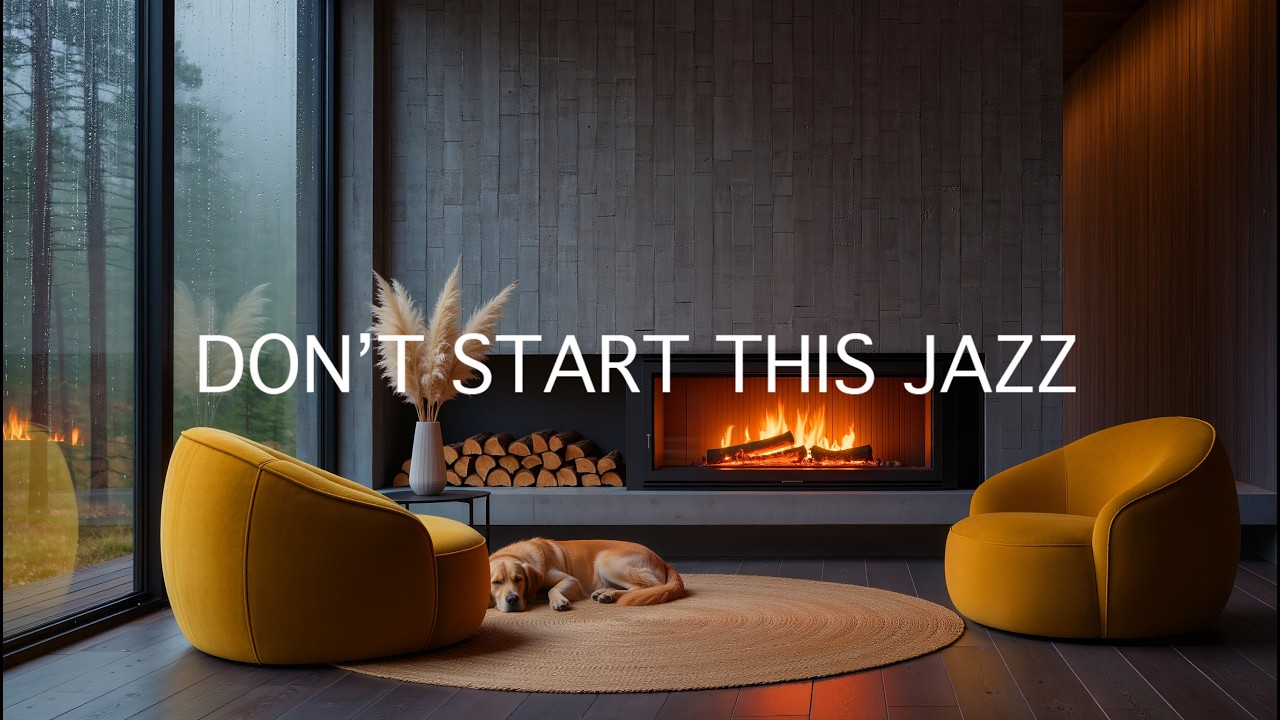 This Jazz Hijacks Your Brain for 3 Hours 🔥 Addictive Vintage Fireplace Jazz