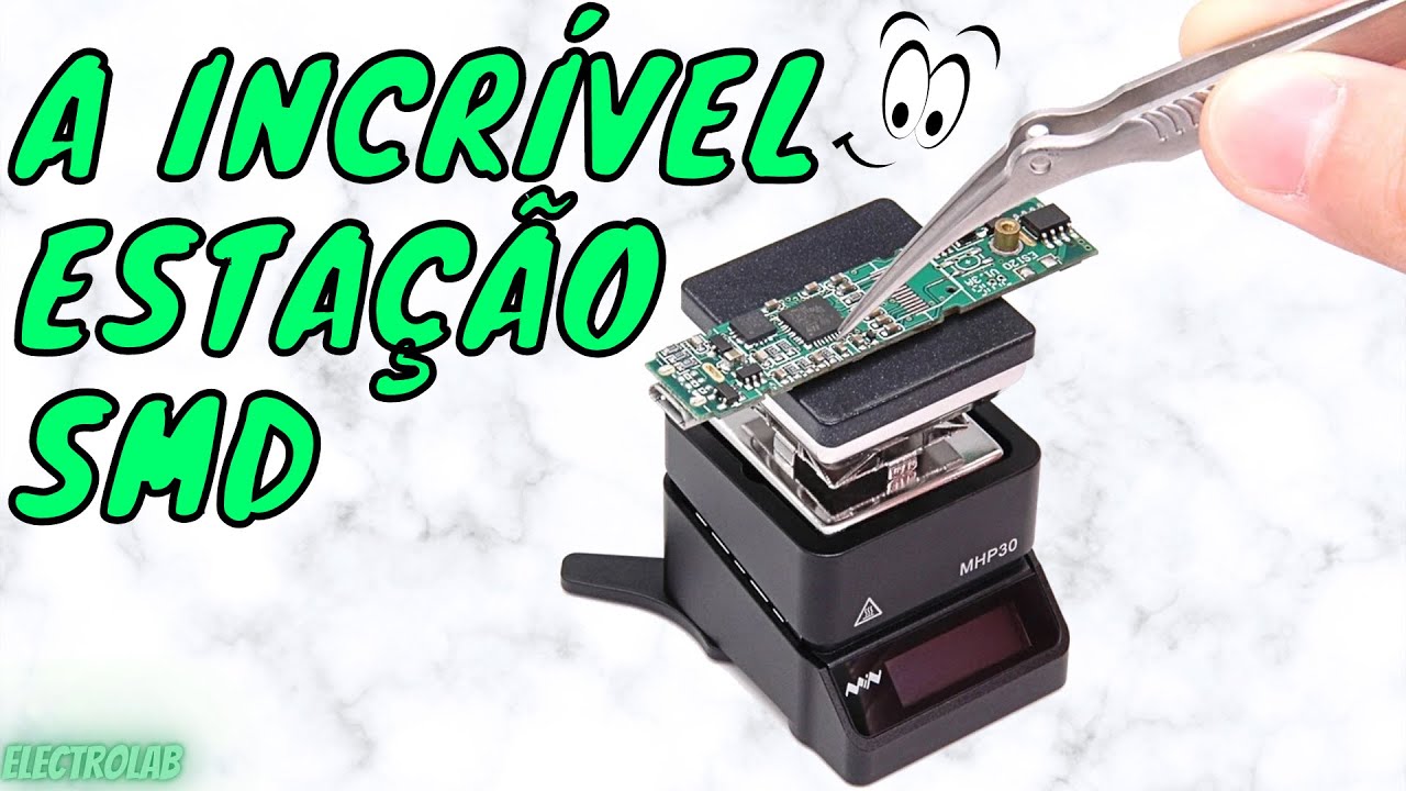 A incrível placa aquecida para SMD Miniware MHP30! Solde e remova componentes sem danos na placa!
