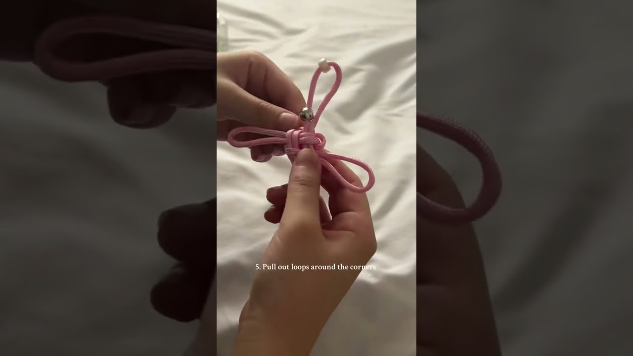 Chinese lucky knot keychain bag charm tutorial