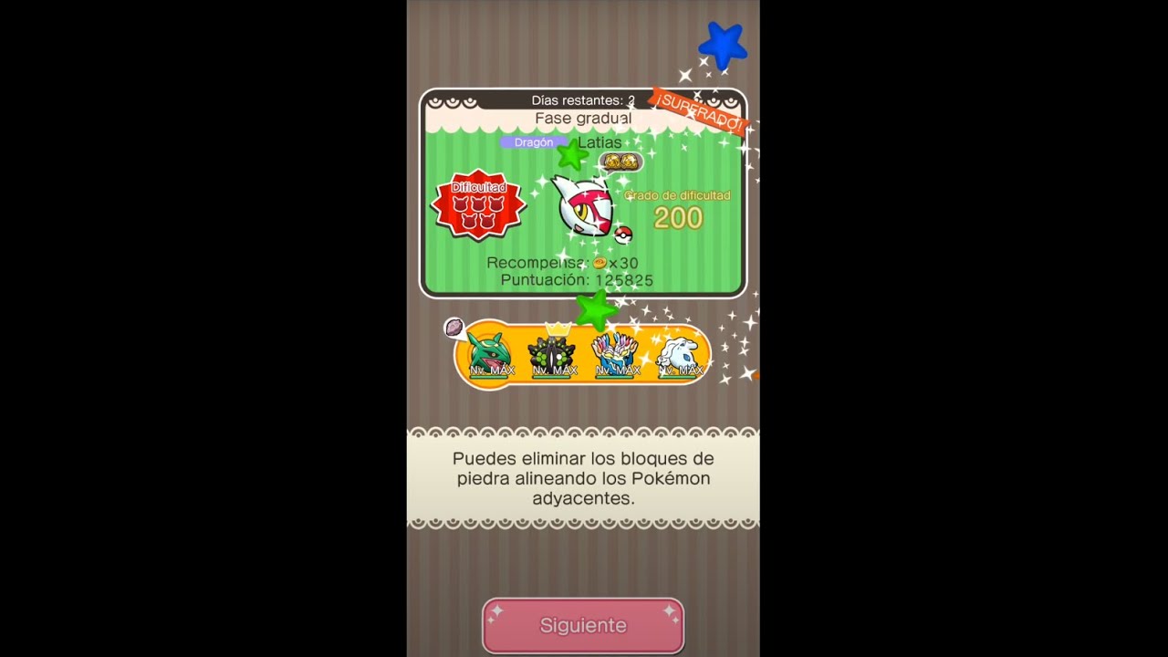 Pokémon Shuffle Latias Fase Gradual 200